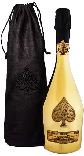 Champagne Armand de Brignac Gold Velvet Bag Brut 75cl