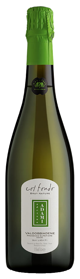 Prosecco Superiore Adami Col Fondo Brut Nature Sui Lieviti 75cl