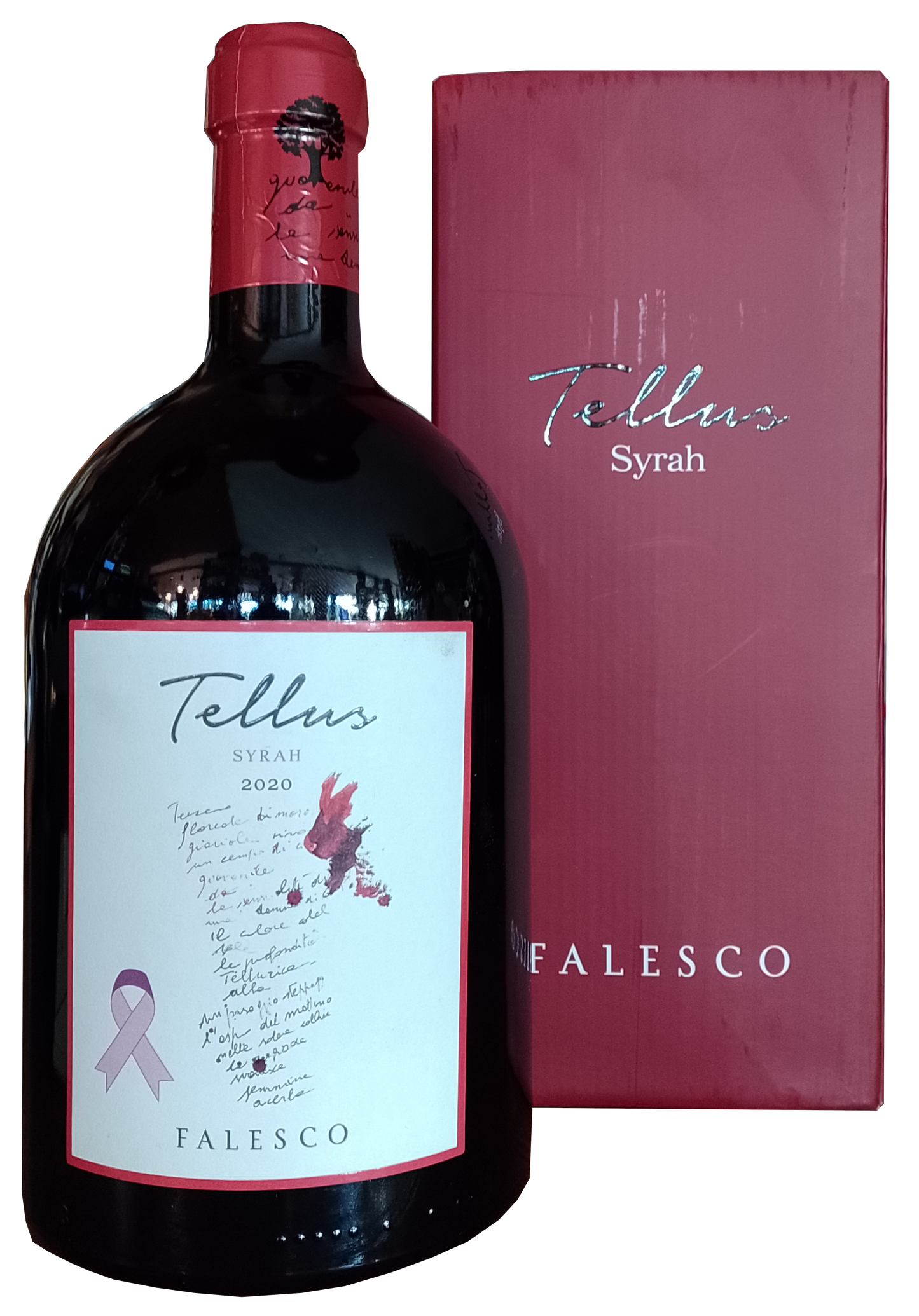 Vino Falesco Tellus Syrah Fiocchetto Lilla Magnum 1,5lt 2022 Astucciato