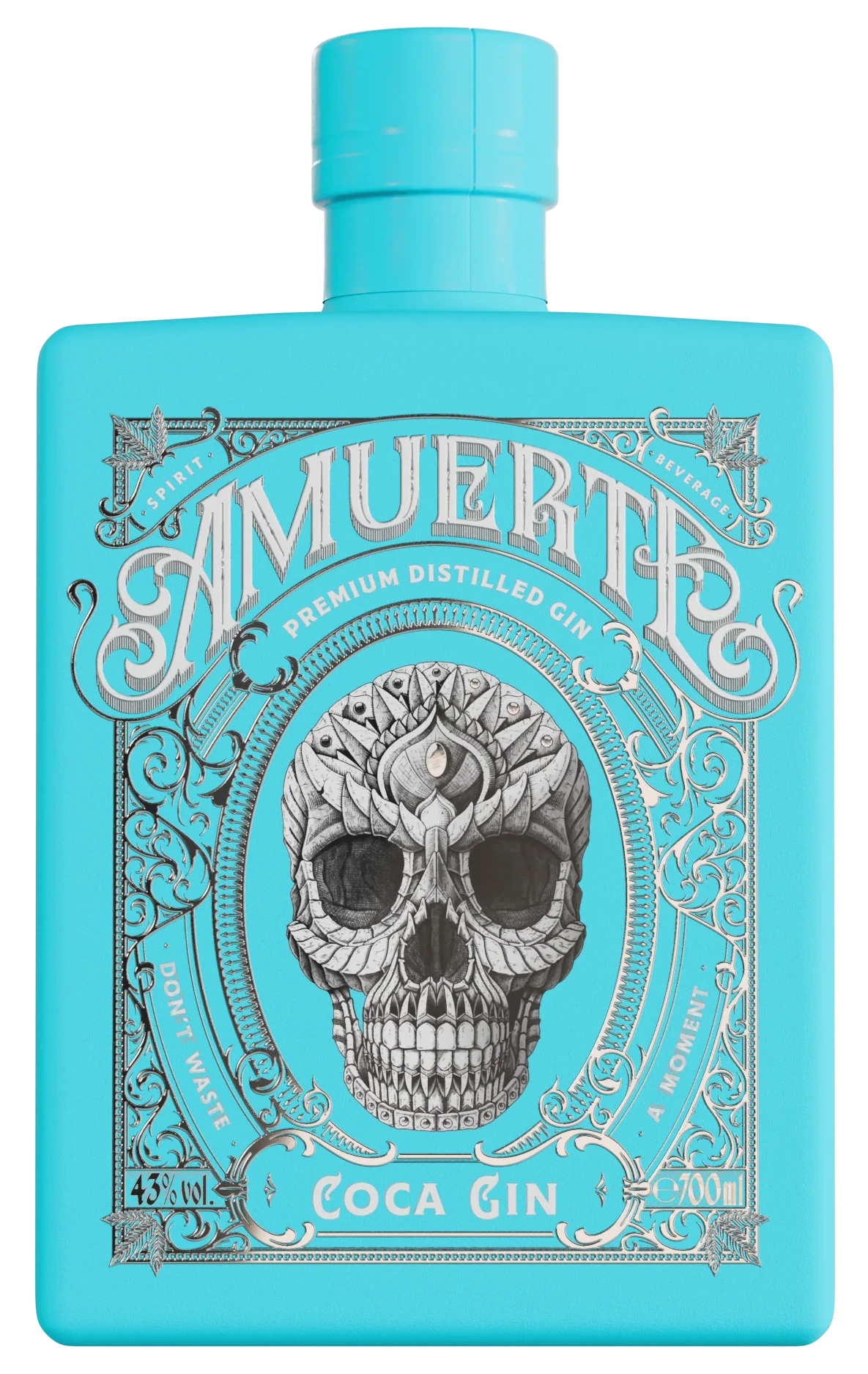 Gin Amuerte Coca Leaf Light Blue 70cl
