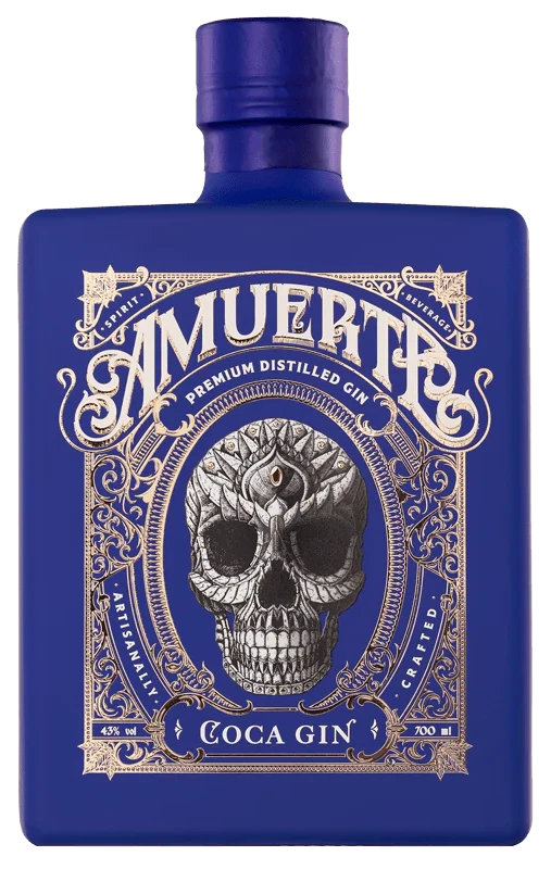 Gin Amuerte Coca Leaf Blue 70cl