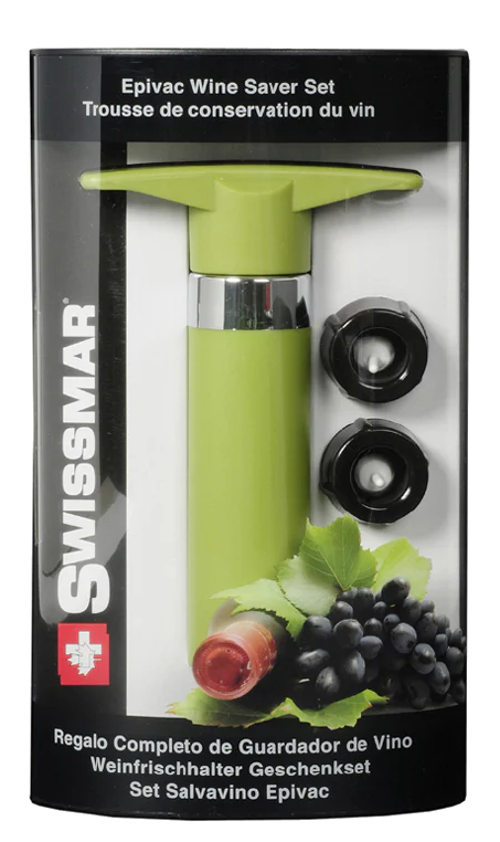 Set salvavino Swissmar + 2 tappi Verde
