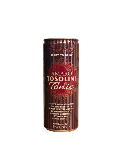 Amaro Tonic Tosolini Cocktail Ready To Drink Lattina 25cl