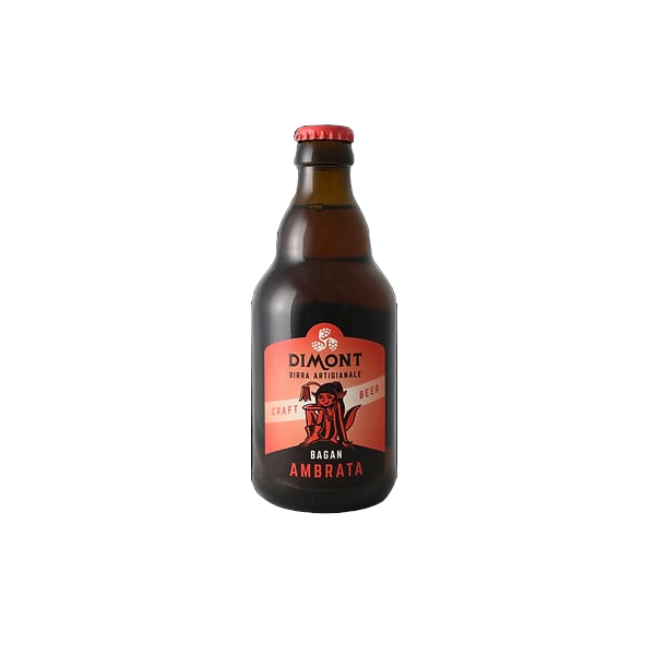 Birra Dimont Ambrata "Bagan" Artigianale di Montagna 33cl (Amber Ale) Senza Glutine