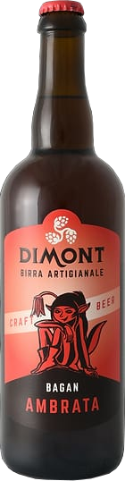 Birra Dimont Ambrata "Bagan" Artigianale di Montagna 75cl (Amber Ale) Senza Glutine