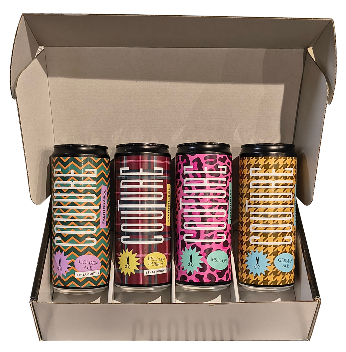 Box Couture 4 Birre in Lattina da 33cl Miste