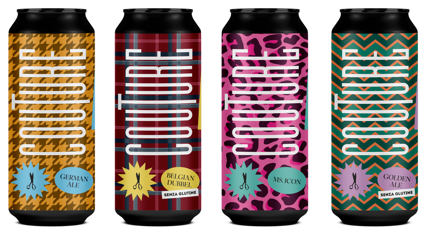 Box Couture 4 Birre in Lattina da 33cl Miste