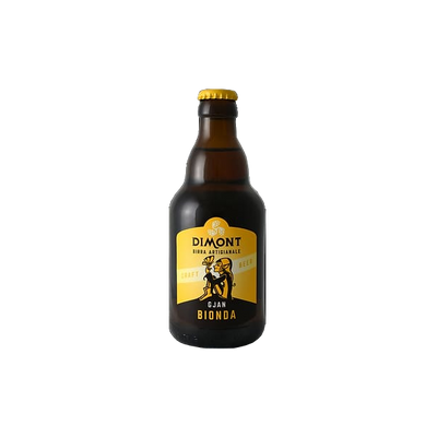 Birra Dimont Bionda "Gjan" Artigianale di Montagna 33cl (Lager) Senza Glutine