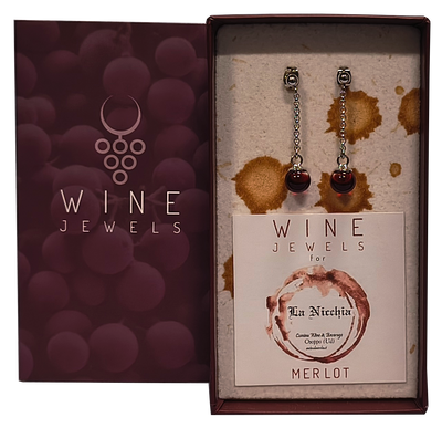 Orecchini con Pendente Wine Jewels "Merlot"