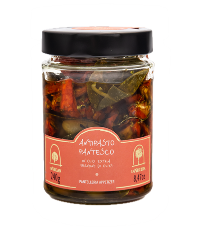 Antipasto Pantesco in Olio E.V.O. La Nicchia (Pantelleria) 240g