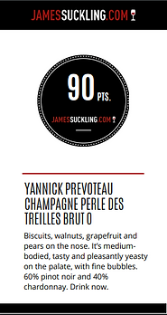 Champagne Yannick Prevoteau Les Perles des Treilles brut 75cl