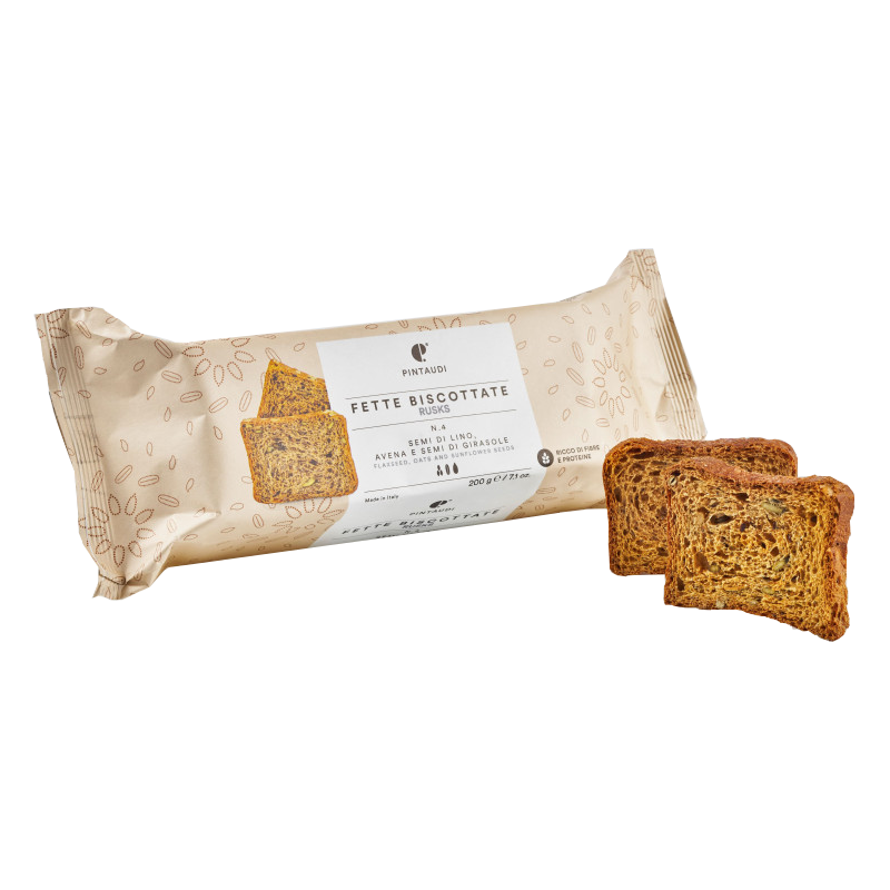 Fette Biscottate Pintaudi Semi di Lino, Girasole e Avena 200g