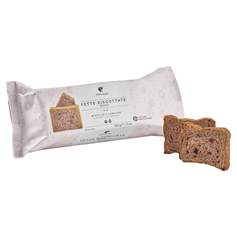 Fette Biscottate Pintaudi Mirtilli e Lamponi 200g