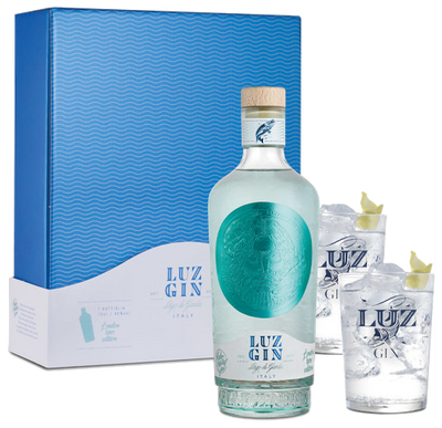 Confezione Marzadro Gin Luz London Dry 70cl + 2 Bicchieri Special